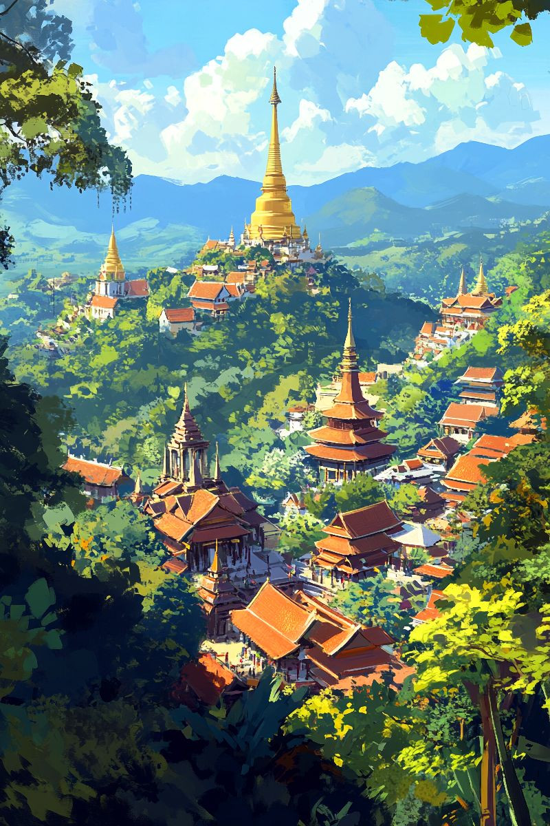 Chiang Mai Wat Phra That Doi Suthep Thailand