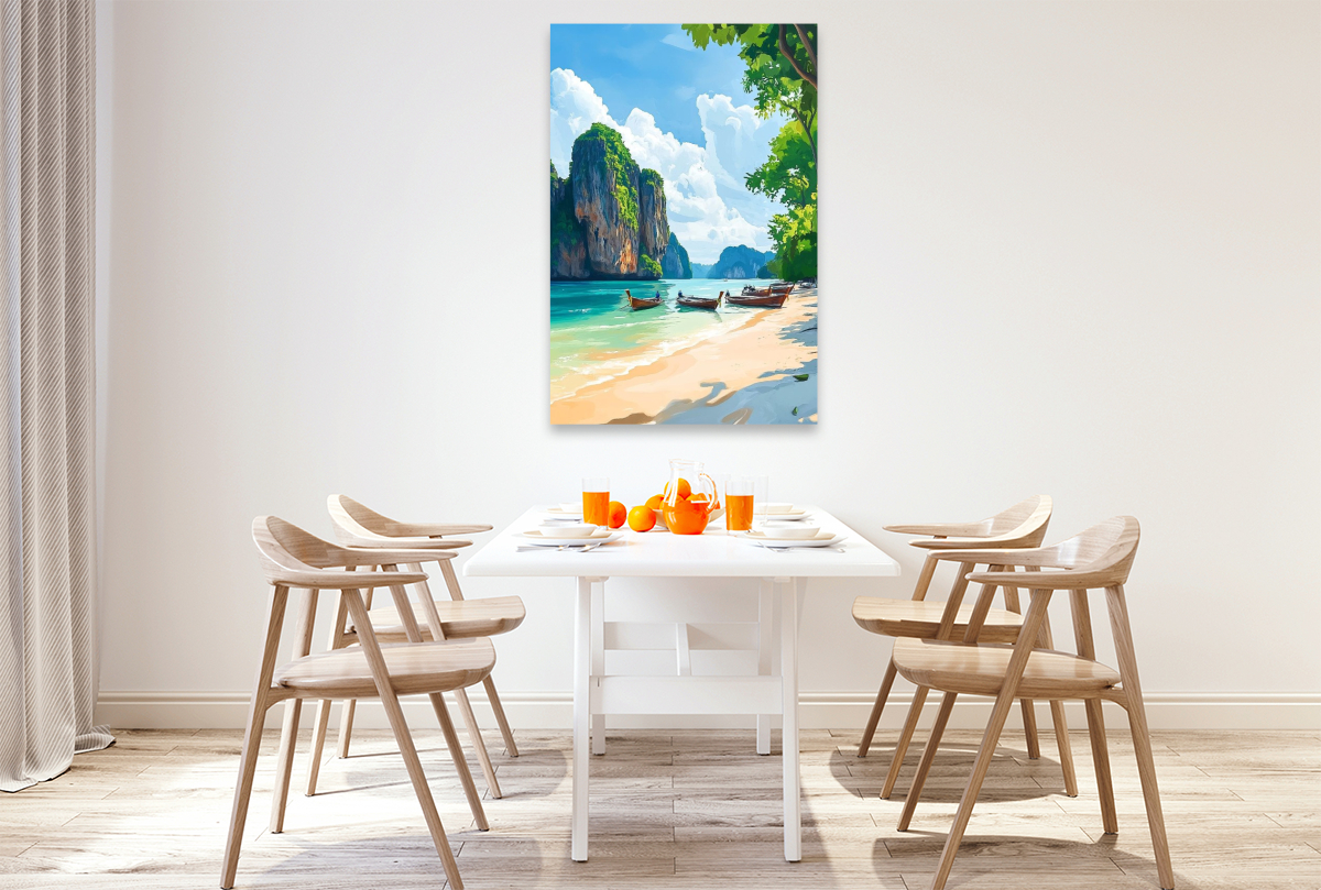 Strand mit Booten -  Thailand Fantasie
