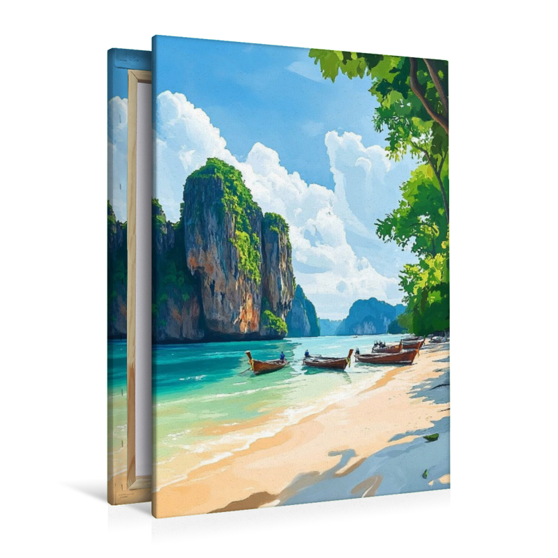 Strand mit Booten -  Thailand Fantasie