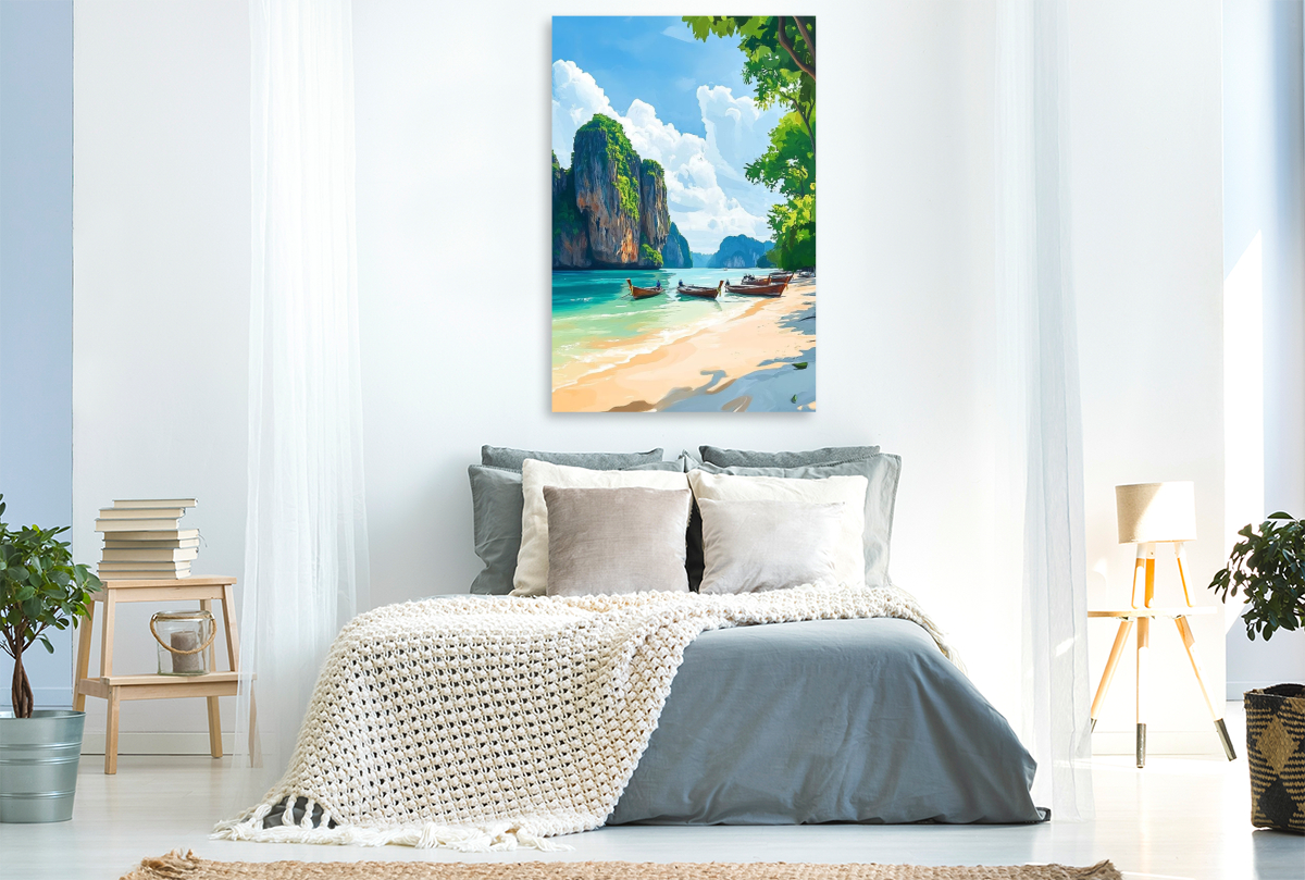 Strand mit Booten -  Thailand Fantasie