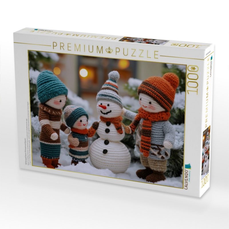 Winterspaß beim Schneemannbauen