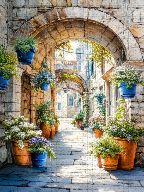 Märchenhafte Bogengasse in Split