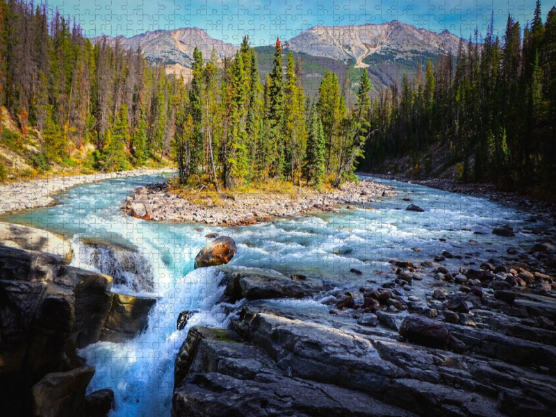 Sunwapta Falls – Natur in Bewegung