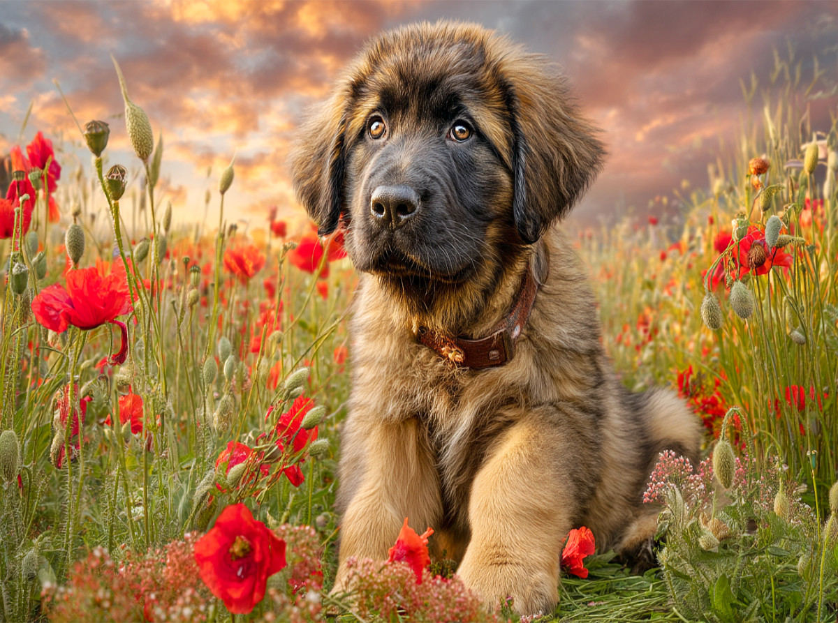 Kleiner Leonberger als Herzensbrecher