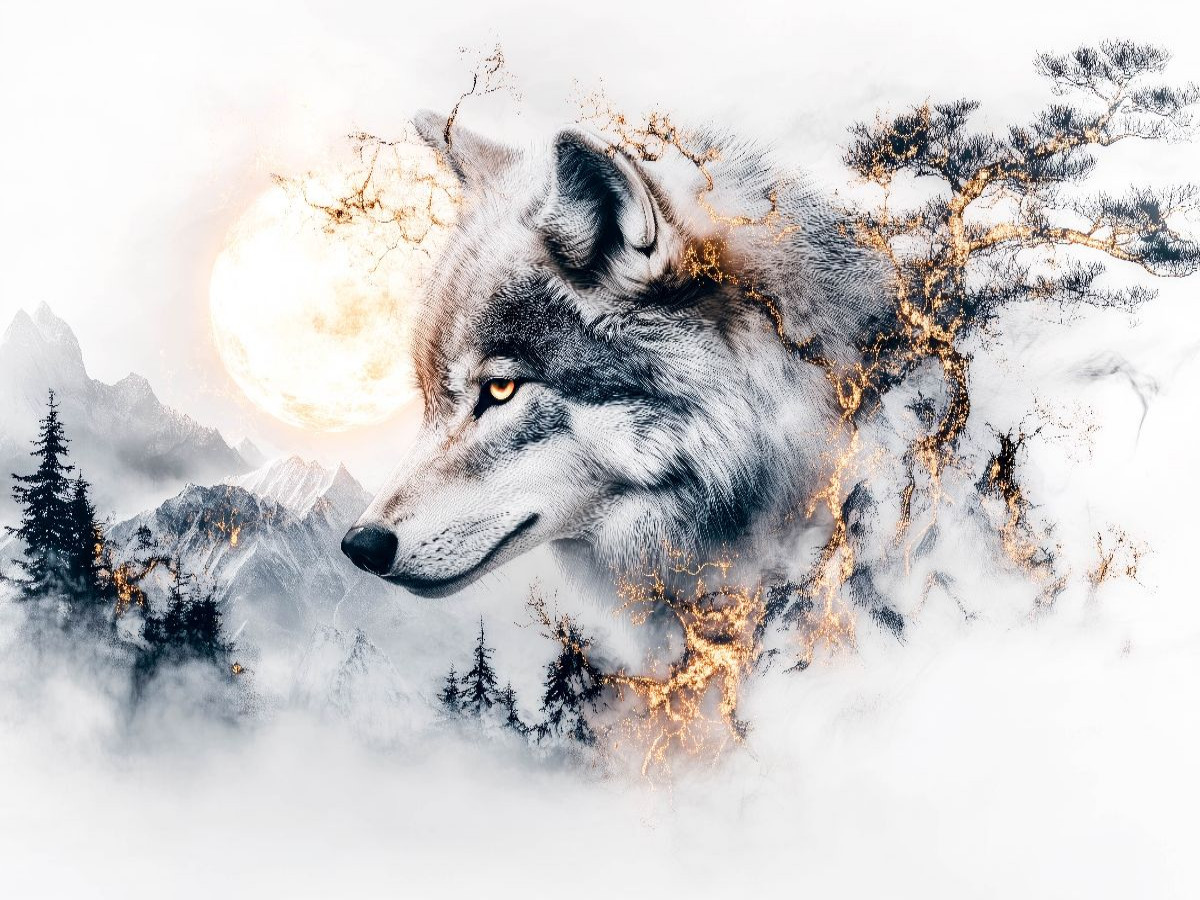 Im Schatten des Mondlichts erwacht der Wolf zum Leben