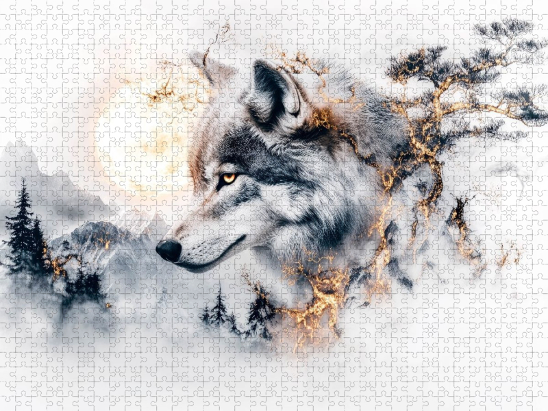 Im Schatten des Mondlichts erwacht der Wolf zum Leben