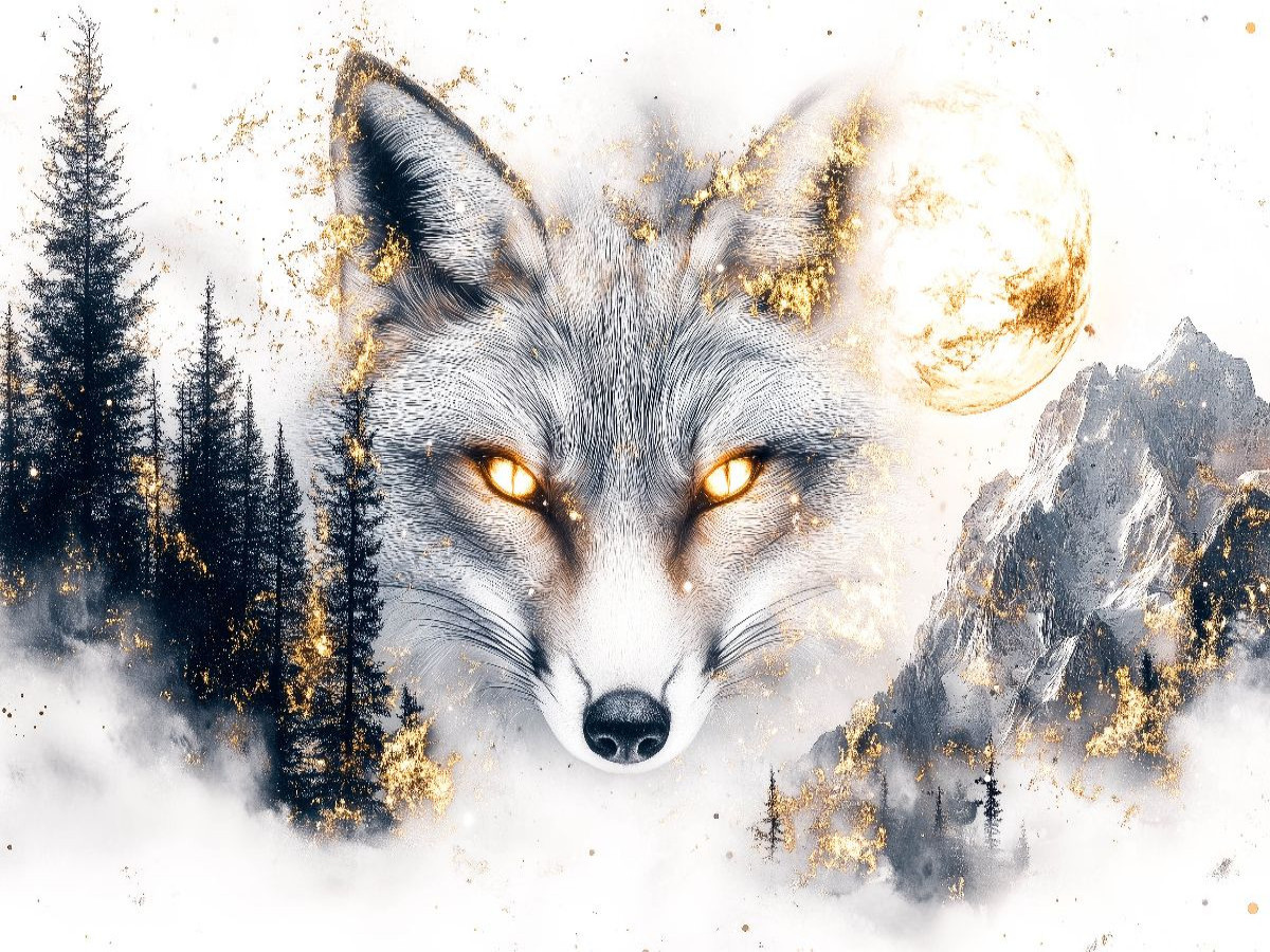 Mit jedem Atemzug webt der Fuchs die Magie in die Welt