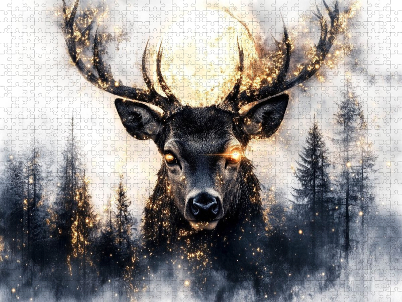 Aus dem Nebel tritt der Traumhirsch – still und wunderbar
