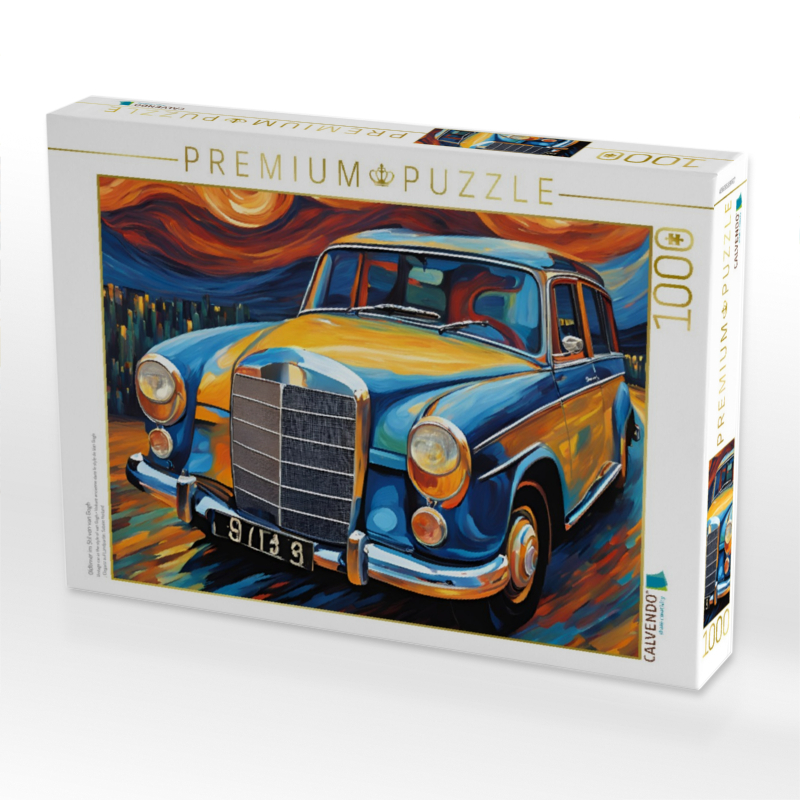 Oldtimer im Stil von van Gogh