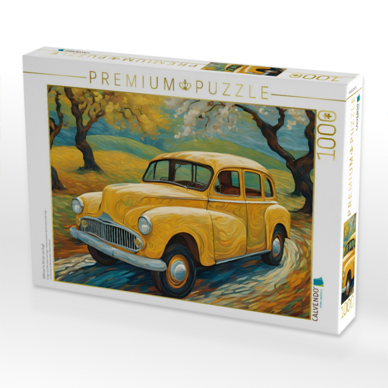 Oldtimer im Stil von van Gogh