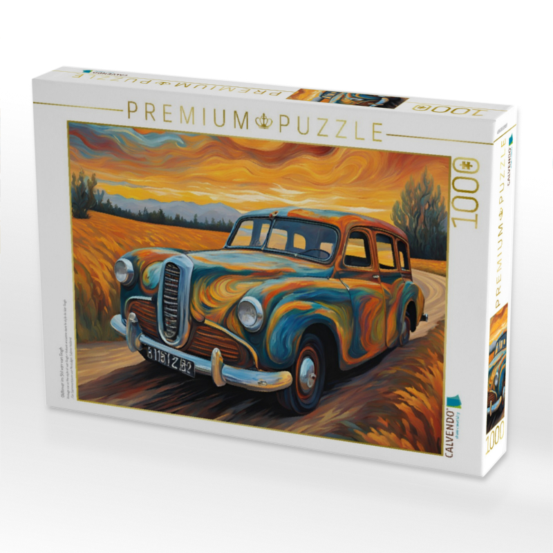 Oldtimer im Stil von van Gogh