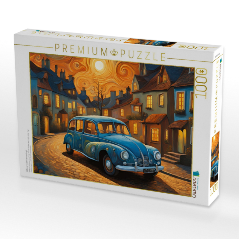 Oldtimer im Stil von van Gogh