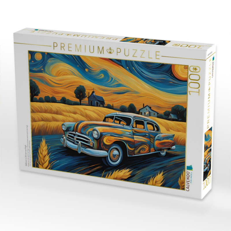 Oldtimer im Stil von van Gogh