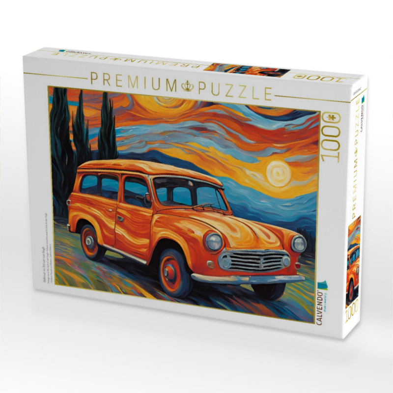 Oldtimer im Stil von van Gogh