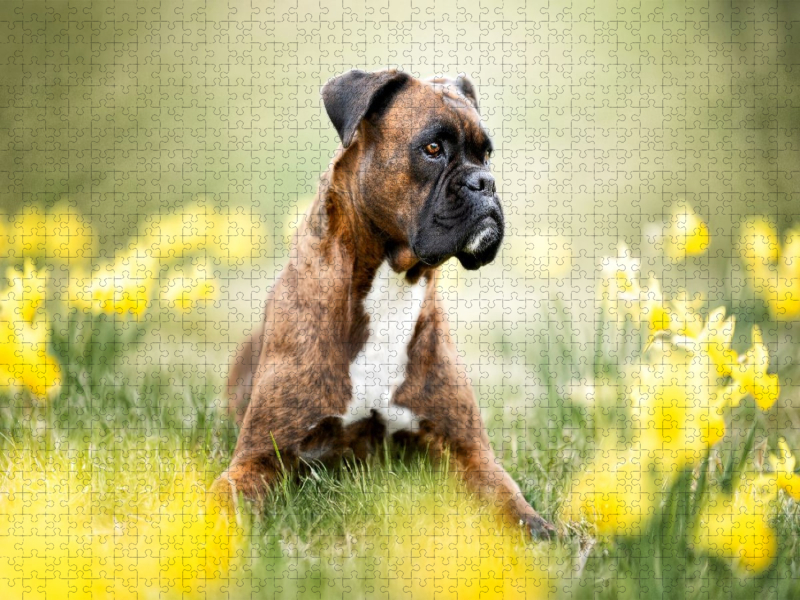 Boxer im Blütenrausch