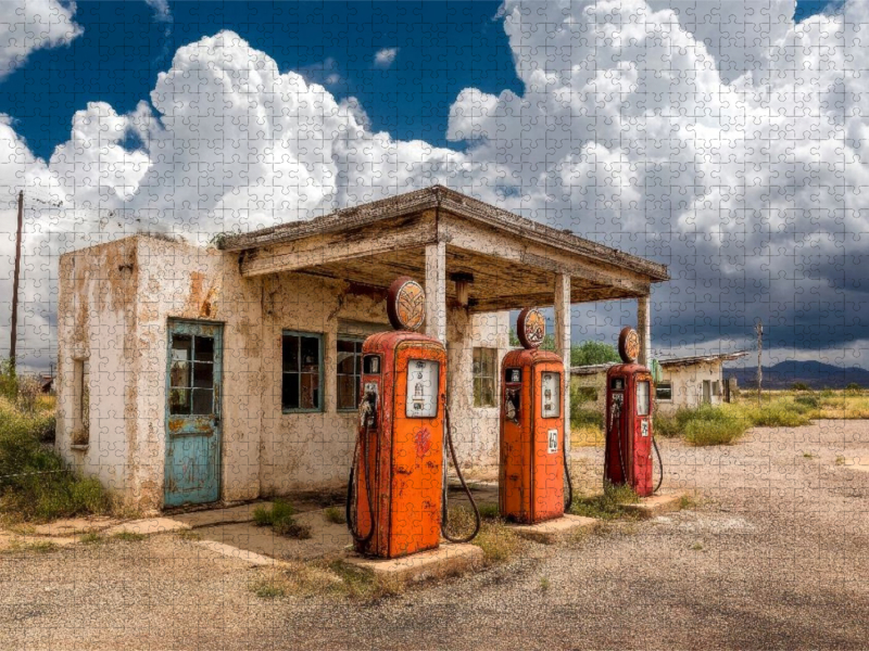 Nostalgische Tankstelle