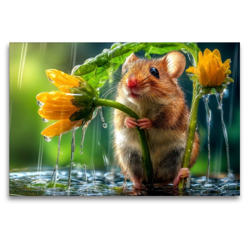 Ganz schön viel Regen für so eine zarte Blume