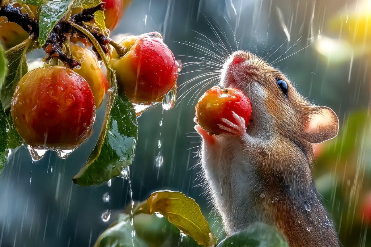 Mmmh, süße Früchte schmecken bei jedem Wetter