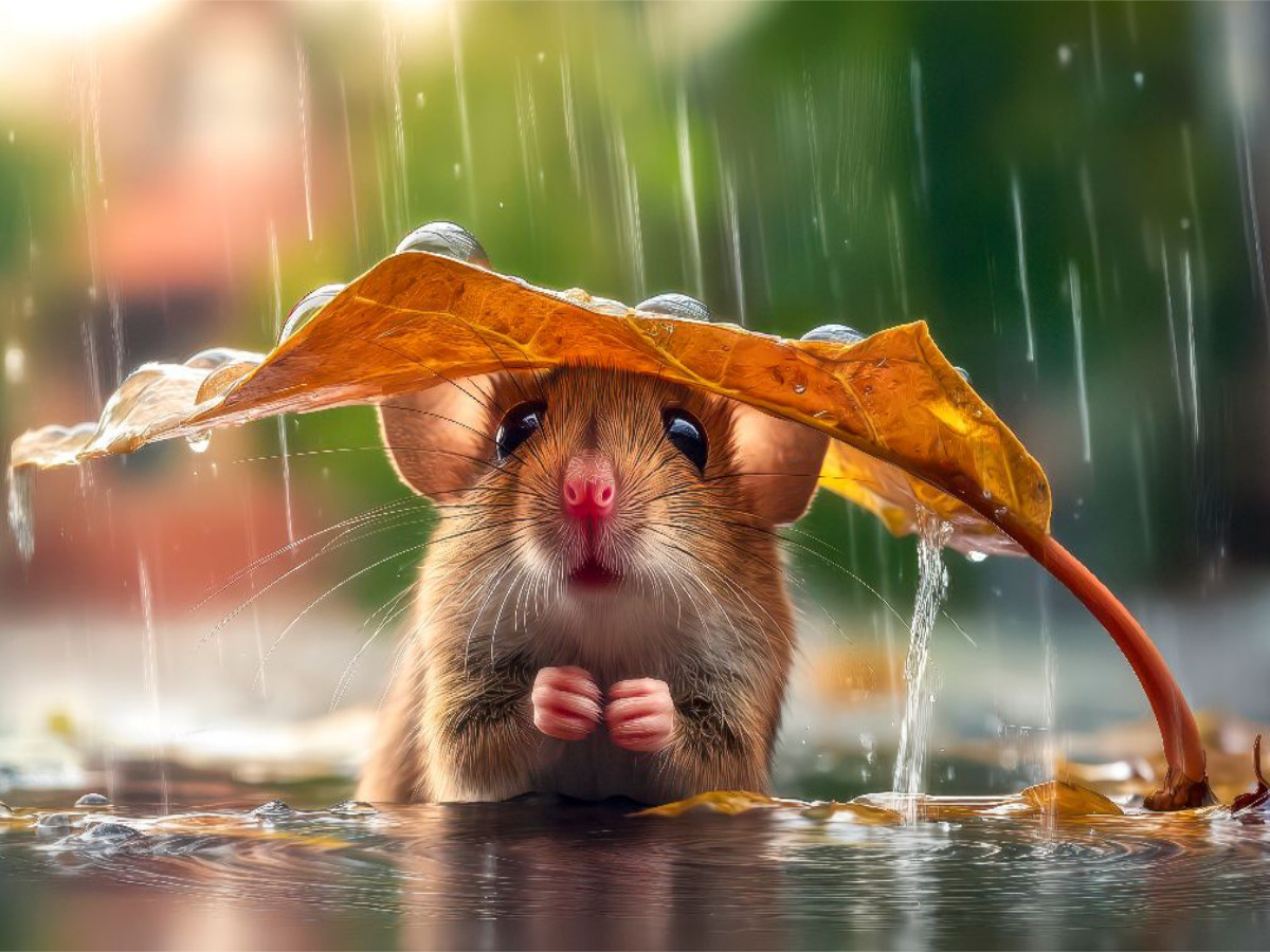 Gut, dass ich so wetterfest bin