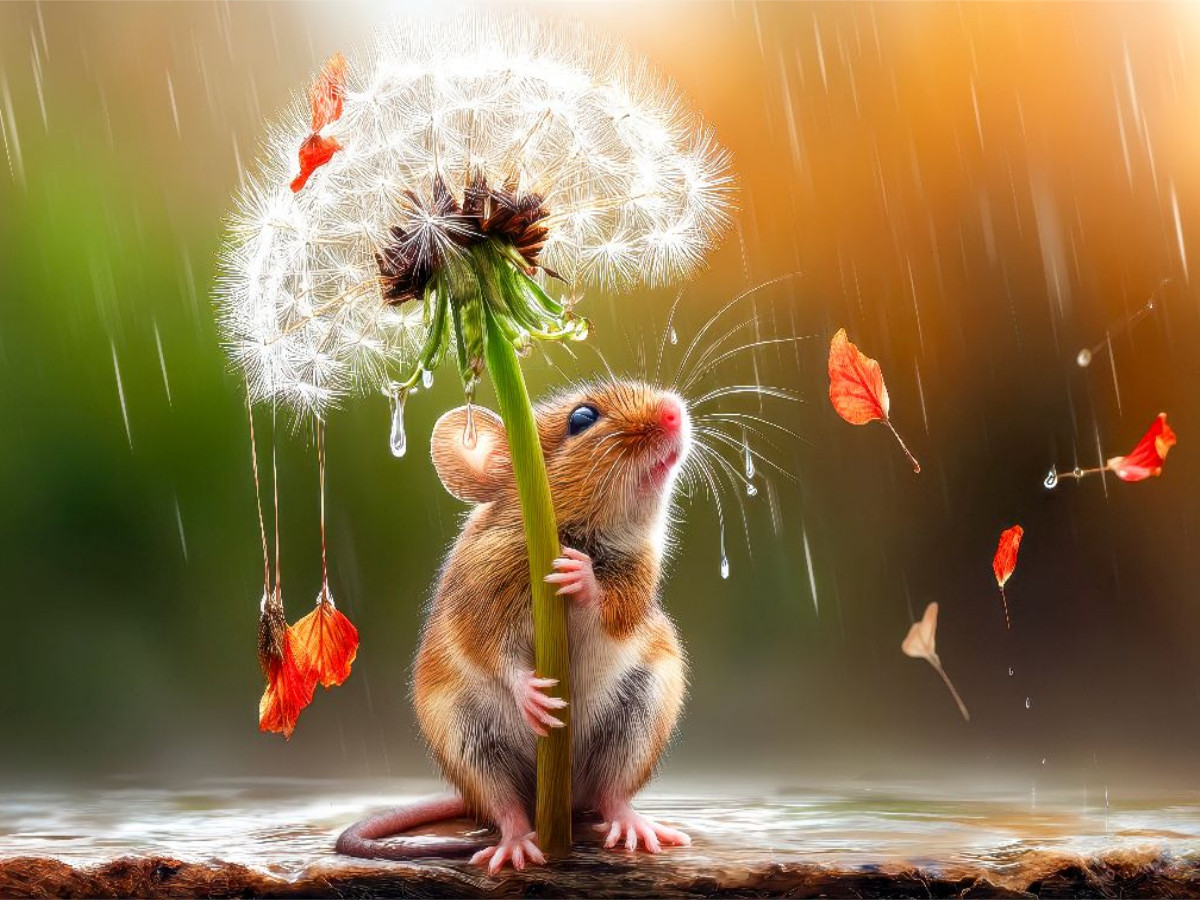 So ein wunderbarer luftiger Regenschirm