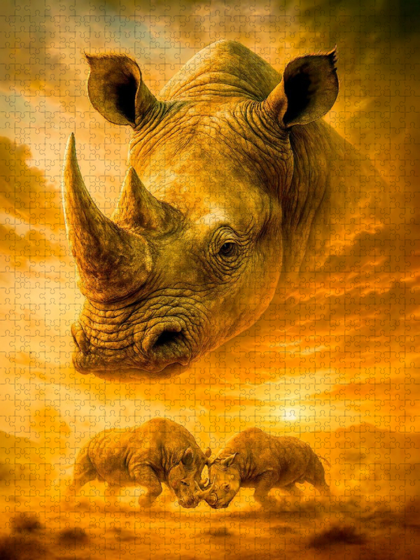 Urgewalt Afrikas - Breitmaulnashorn im Porträt