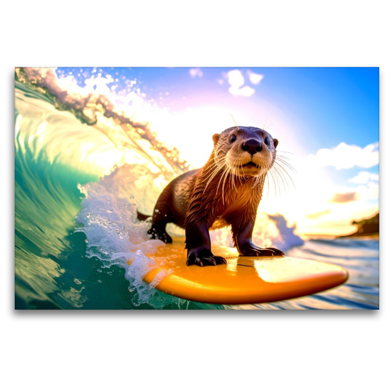 Otterly cool auf dem Surfbrett