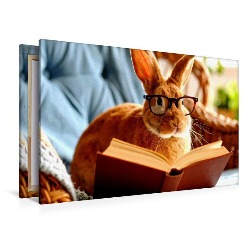Hase beim lesen