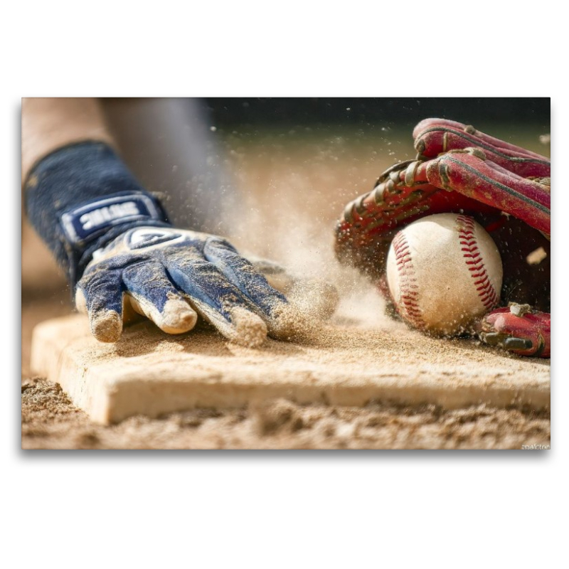 Spektakuläre Nahaufnahme an der Home Plate