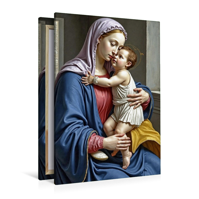 Inspiriert von Sandro Botticelli/Madonna mit Kind (ca. 1490)