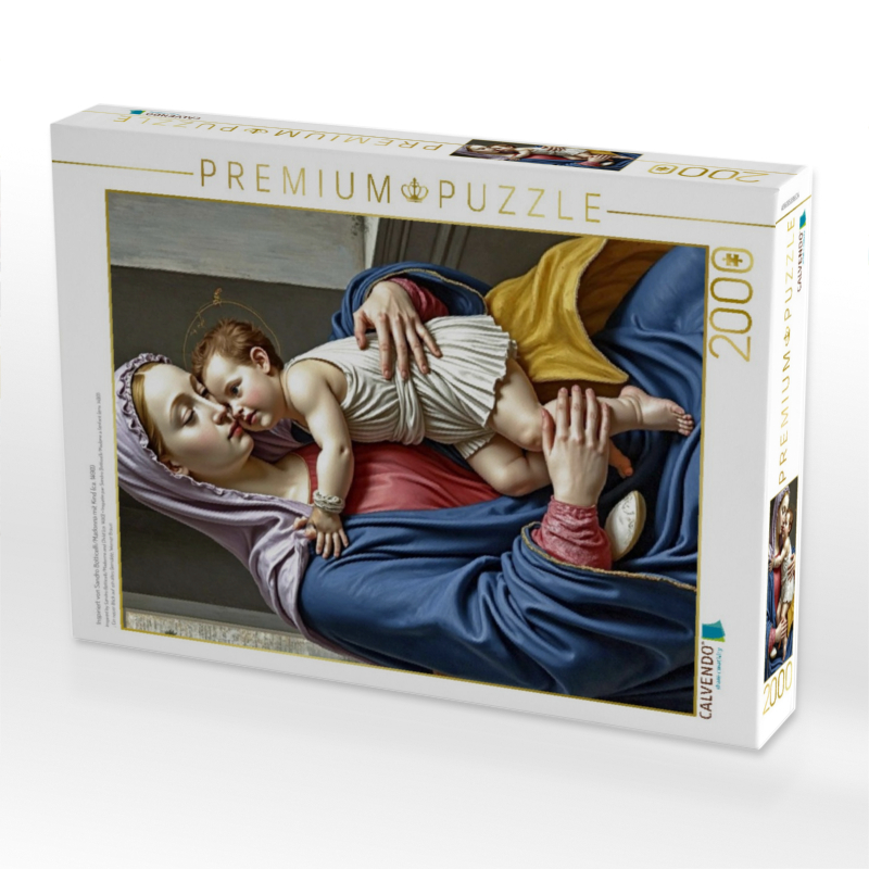 Inspiriert von Sandro Botticelli/Madonna mit Kind (ca. 1490)