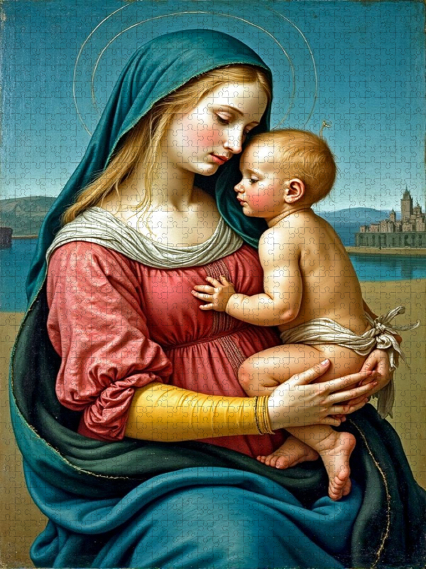 Inspiriert von Raffael/Madonna Tempi (1508)