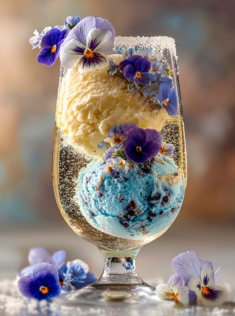 Eiscreme trifft Sekt
