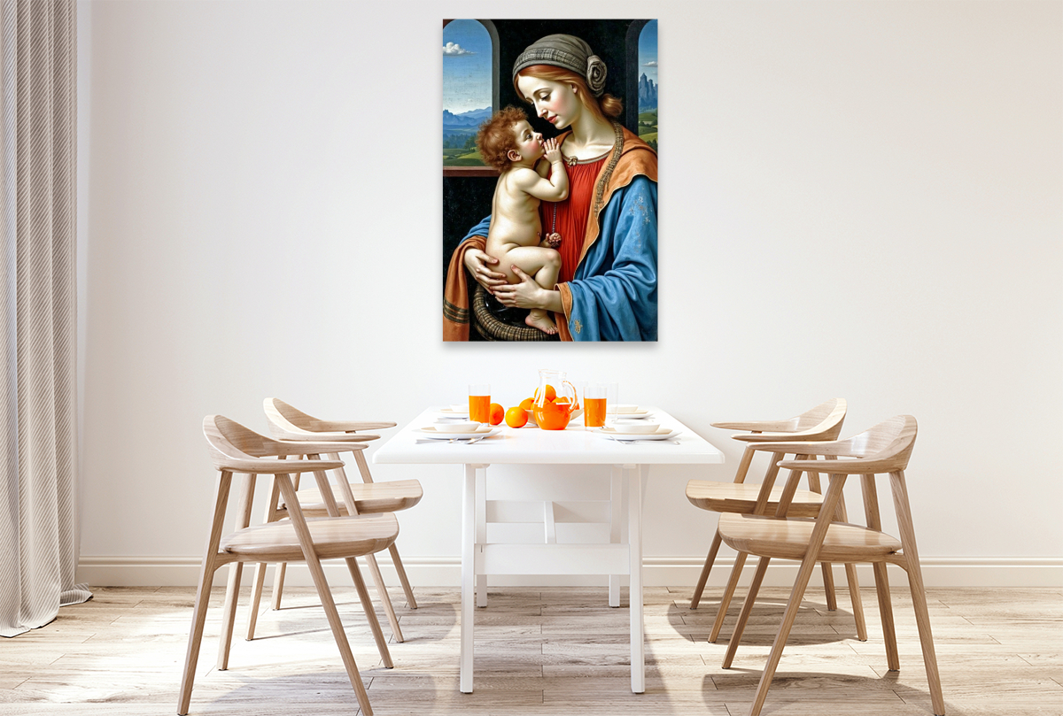Inspiriert von Leonardo da Vinci/Madonna Litta (1490)
