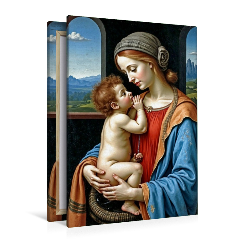 Inspiriert von Leonardo da Vinci/Madonna Litta (1490)