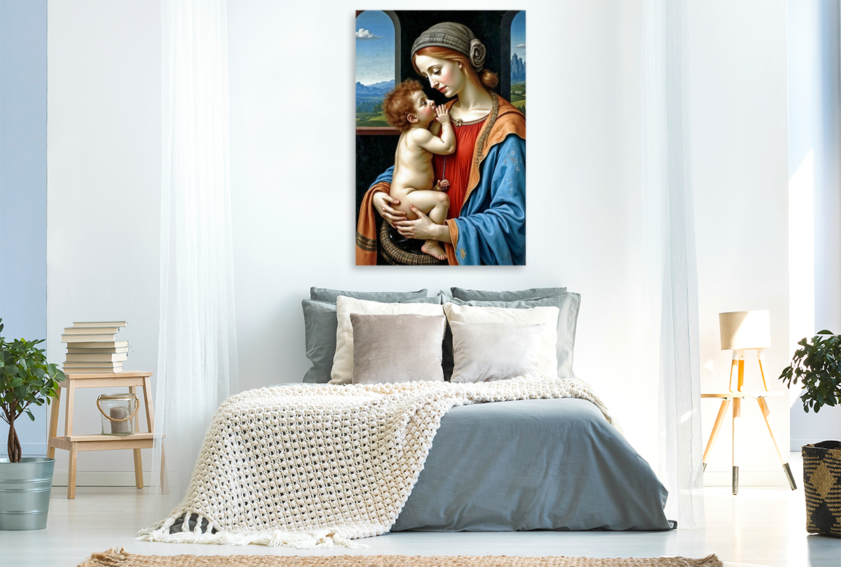 Inspiriert von Leonardo da Vinci/Madonna Litta (1490)