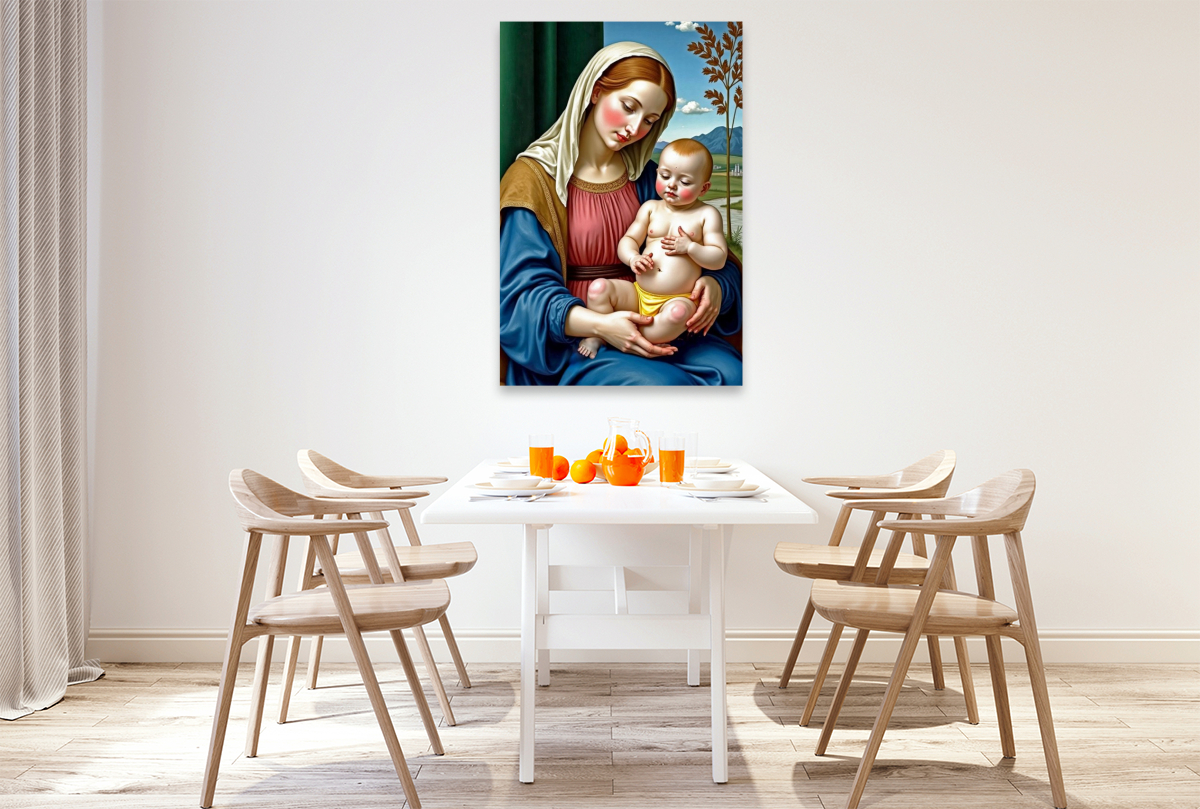 Inspiriert von Giovanni Bellini/Madonna mit Kind (1510)