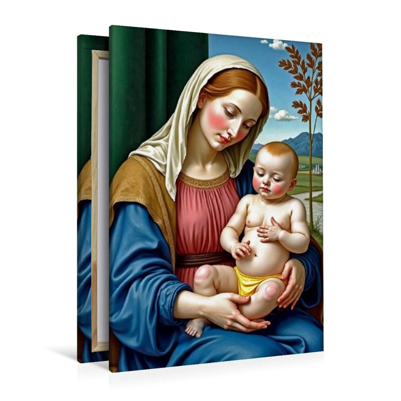 Inspiriert von Giovanni Bellini/Madonna mit Kind (1510)