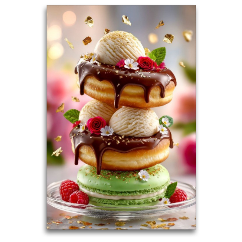 Süße Glückseligkeit - Donuts und Eiscreme