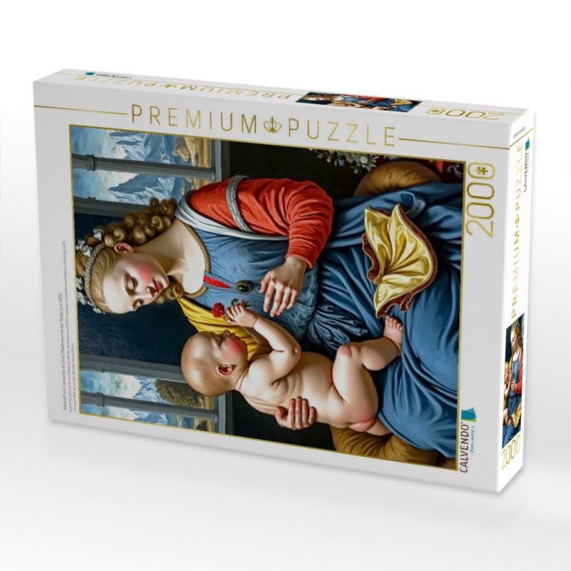 Inspiriert von Leonardo da Vinci/Madonna mit der Nelke (um 1475)