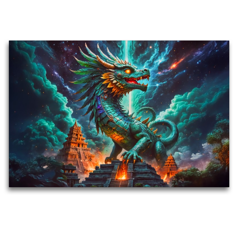 Quetzalcoatl, der gefiederte Schlangengott