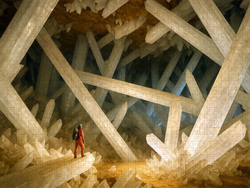 Kristallwelten in einer Tropfsteinhöhle