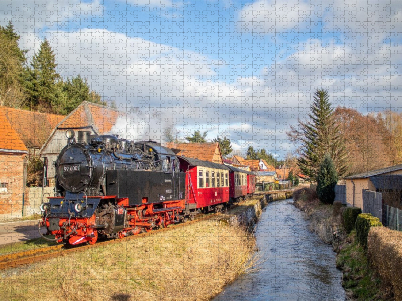 99 6001 der Selketalbahn in Straßberg