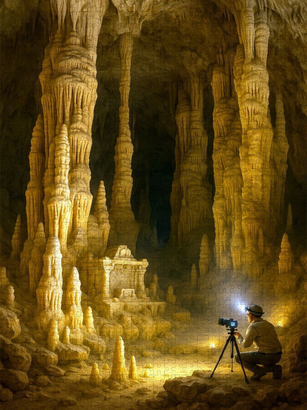 Verborgene Kulturen in einer Tropfsteinhöhle