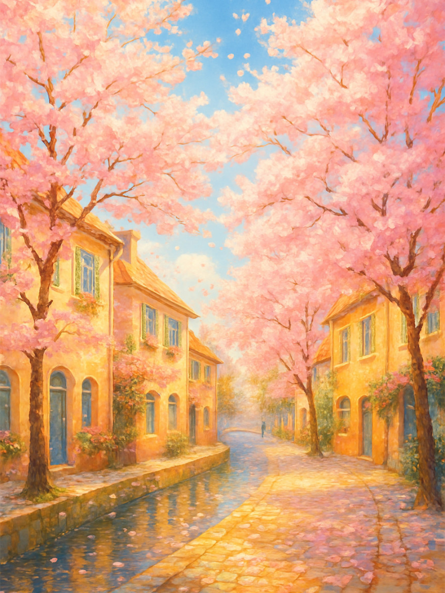 Blüten in der Morgenluft