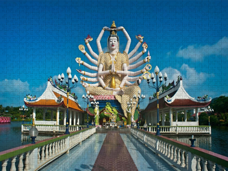 Guanyin Statue mit 18 Armen