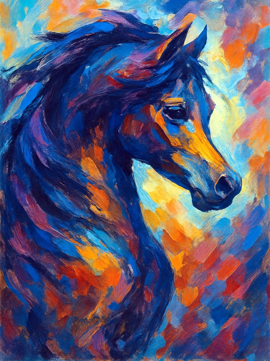 Abstrakter Araber Hengst