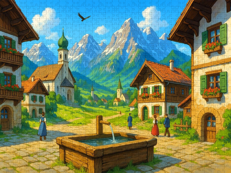 Die Tränke im Dorf - Anime Alpen