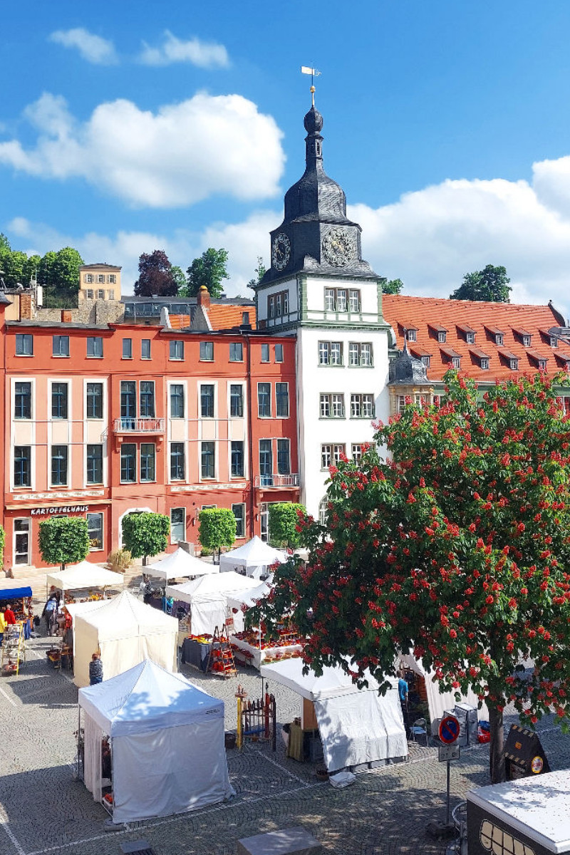 Rudolstadt, Blick auf den Marktplatz