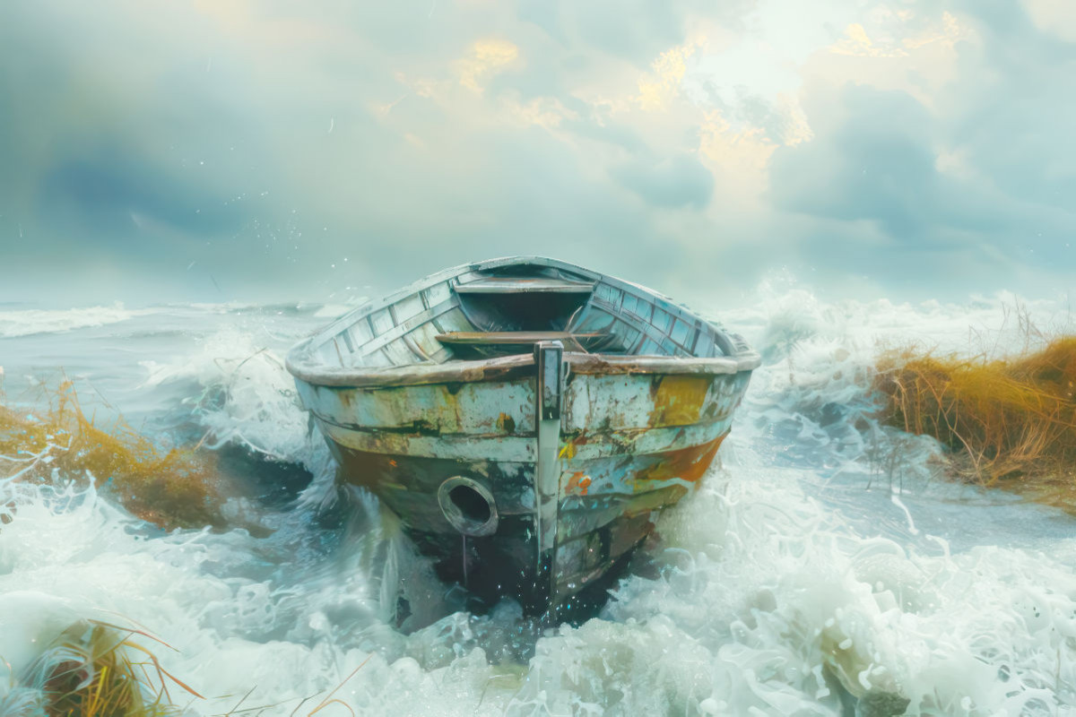 Un temps sauvage et orageux