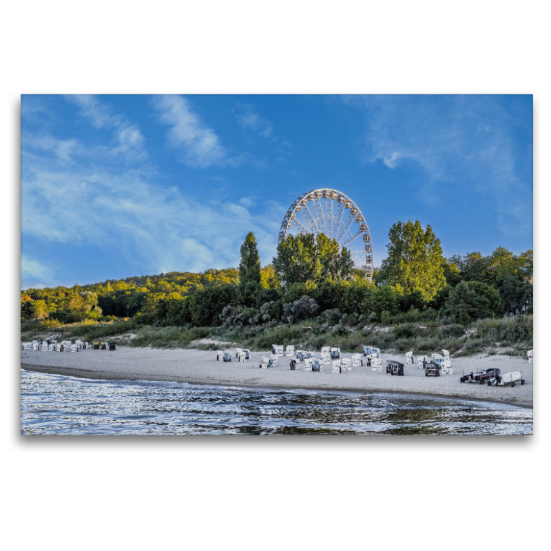 Ein Blick auf den Strand in Heringsdorf an der Ostsee